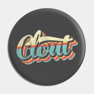 Clout 70's Retro Pin