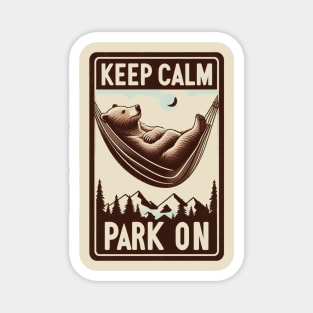 "Keep Calm, Park on" National Park Service Magnet