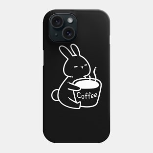 Coffee Lover Bunny | Coffee Lover Gifts | Kawaii Designs | Handmade Illustrations by Atelier Serakara Phone Case