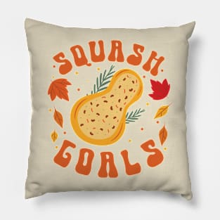 Squash Goals | Funny Thanksgiving Day Pillow