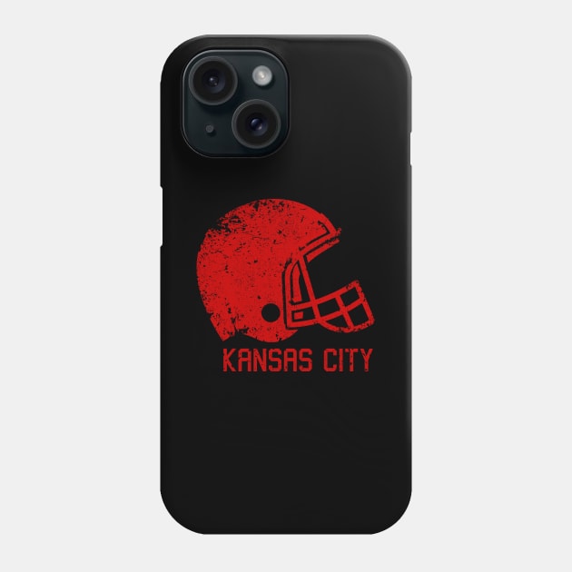 Kansas city chiefs Retro Helmet Phone Case by FootballBum