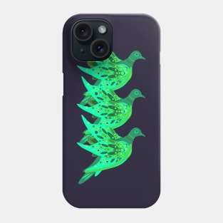 Green Dove Lights Phone Case