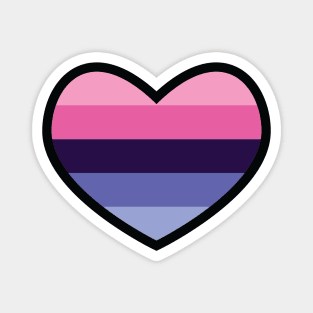 Omnisexual Flag Heart Magnet