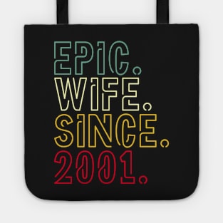 Epic wife since 2001 - 21st wedding anniversary gift for her Tote