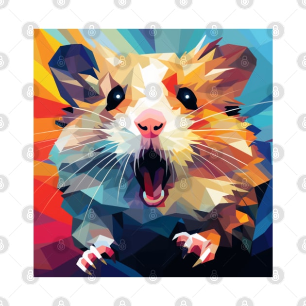 Scared Hamster Meme, wpap, funny tshirt by Pattyld