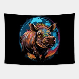 Warthog Earth Day Tapestry