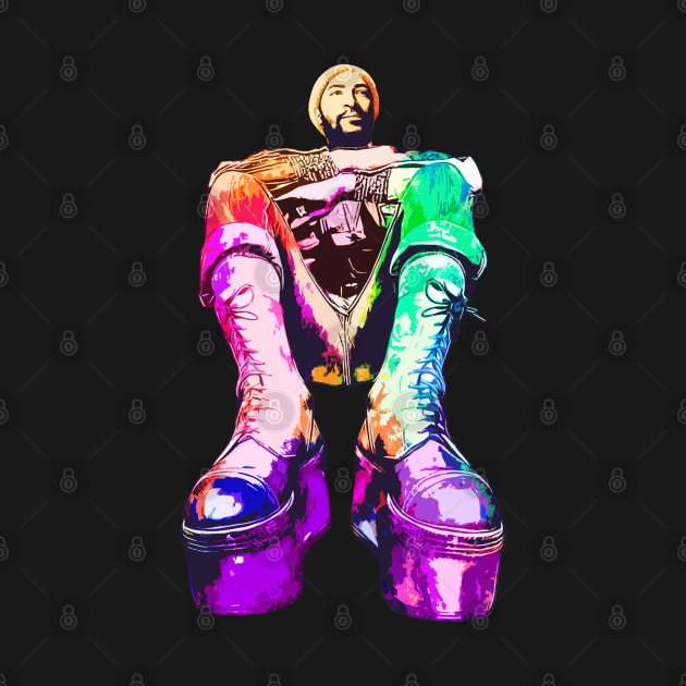 Marvin Gaye Rainbow-Platform Boot by Mr.FansArt