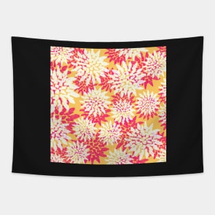 Strawberry Lemon Petals - Yellow, Pink, and White - Digitally Illustrated Abstract Flower Pattern for Home Decor, Clothing Fabric, Curtains, Bedding, Pillows, Upholstery, Phone Cases and Stationary Tapestry