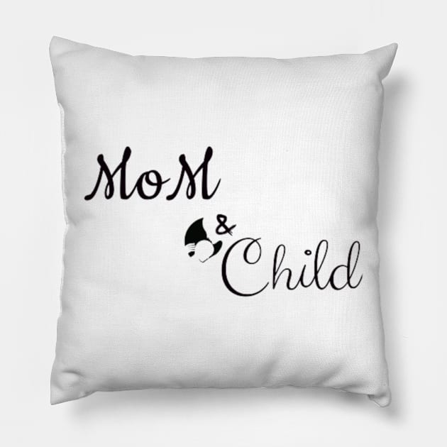 mom and Child Pillow by Asterme