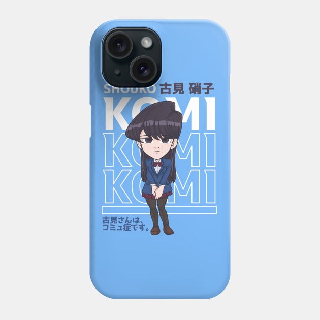 Shouko Komi Chibi Phone Case by TeeTowArt