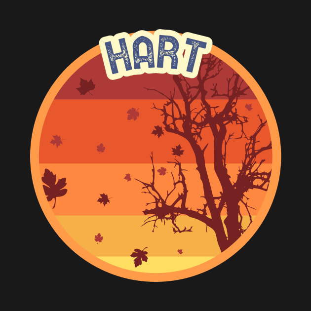 Discover Hart Leaves Falling Autumn and Fall Amber Autumn, Best gift for September October and November, leaf falling - Hart - T-Shirt