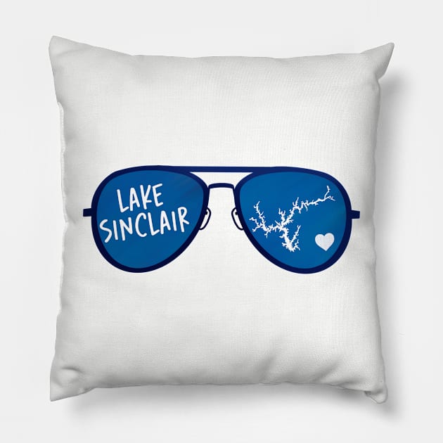 Lake Sinclair Sunnies Pillow by DRHArtistry