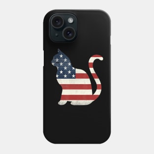 Proud Cat 4th of July American Flag Collections Phone Case