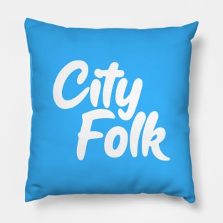 City Folk Logo Pillow