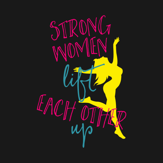 Strong Women Fitness Gym Motivational Quote by Foxxy Merch