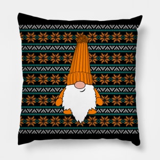 Krimbles Cheeky Festive Gonk Holiday Gnome Poinsettia Ugly Christmas Sweater Pillow