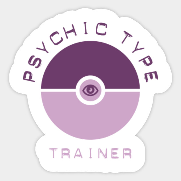 Psychic Type Trainer Monster Sticker Teepublic
