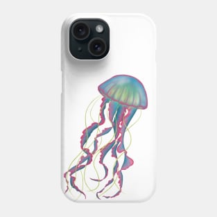 Amazing glowing jellyfish Phone Case