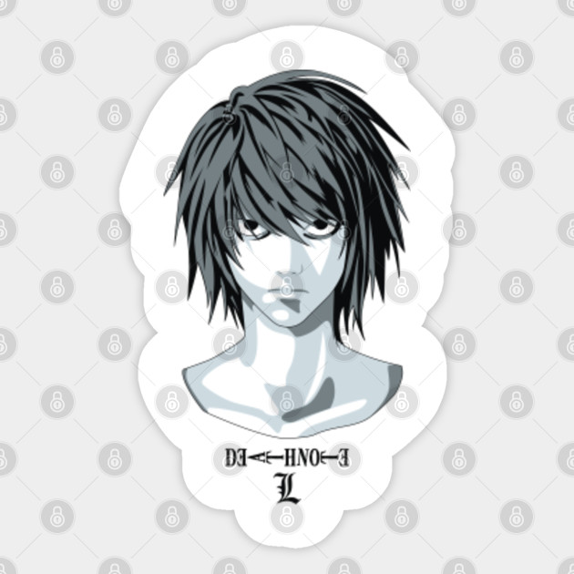 L Lawliet Death Note Anime And Manga Sticker Teepublic