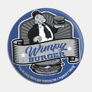 Wimpy Burger Faded Patch Pin