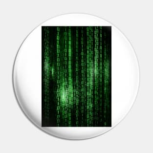 Digital abstract matrix background Pin