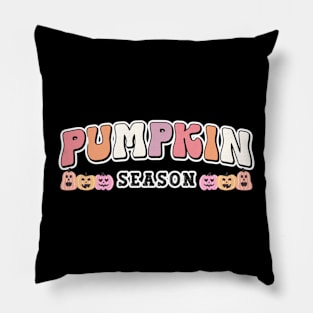 Pumpkin Season Cute Halloween Autumn, Fall, Jack-o-Lanterns Pillow