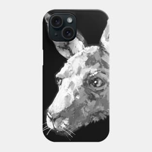 Black and White Kangaroo Phone Case