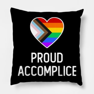 Progress Flag Queer Accomplice Pillow