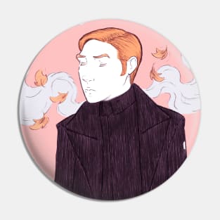 Hux with leaves Pin