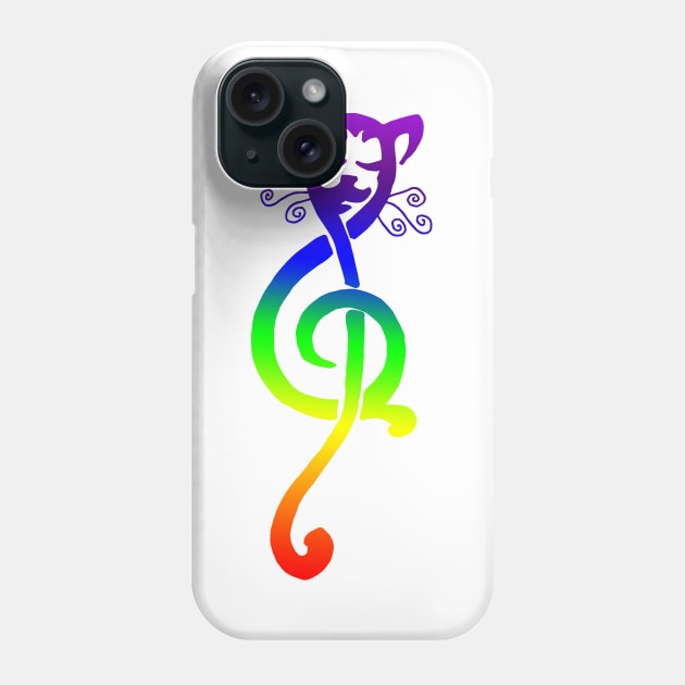 Musicat in Technicolor Phone Case by ElviraDraat