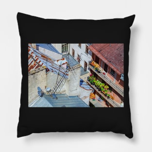 Colorful roofs Pillow