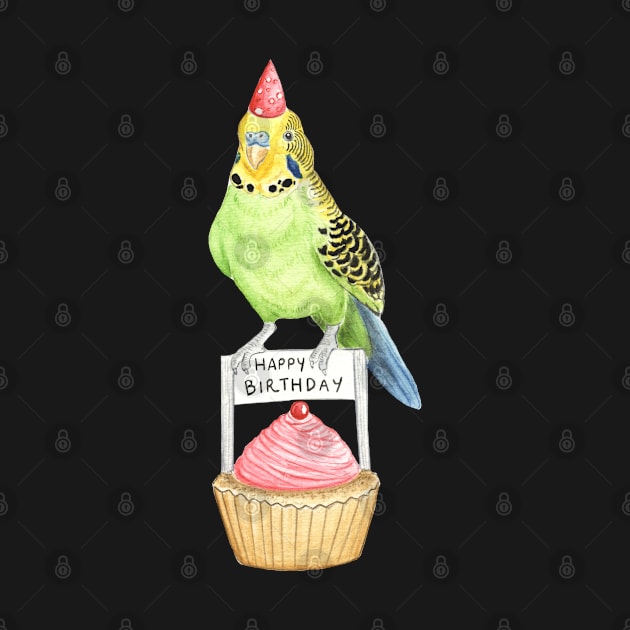 Birthday Budgie by WolfySilver