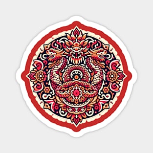 Chinese mandala chinese new year Magnet