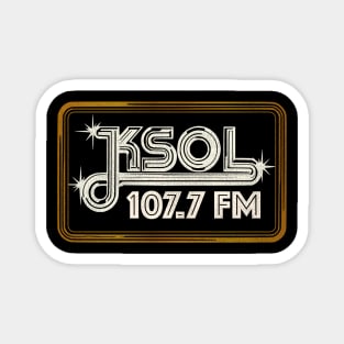 KSOL 107.7 SOUL Bay Area Defunct Radio Station Magnet