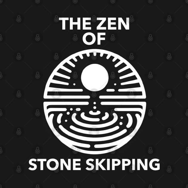 The Zen of Stone Skipping Stone Skipping Skimming by ThesePrints