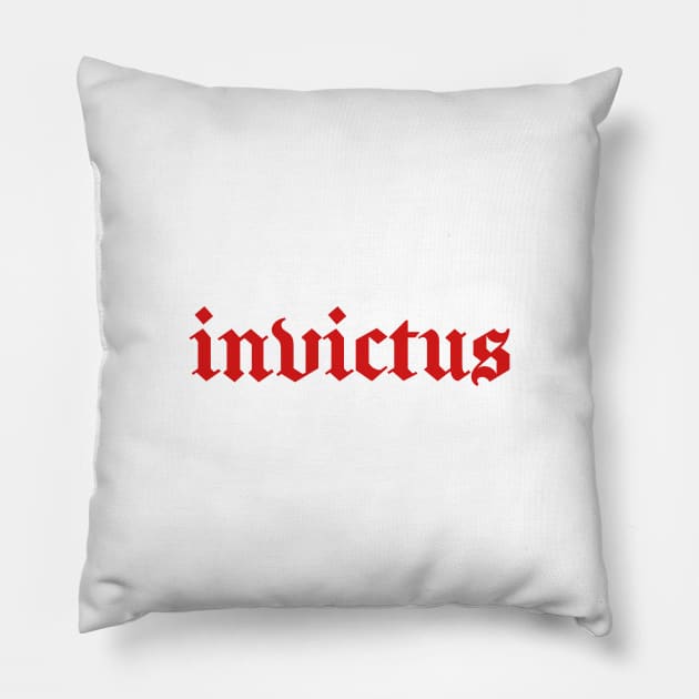 Invictus Pillow by purplecrowshub