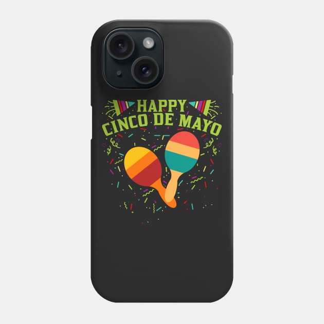 Cinco de Mayo Maracas Phone Case by RadStar