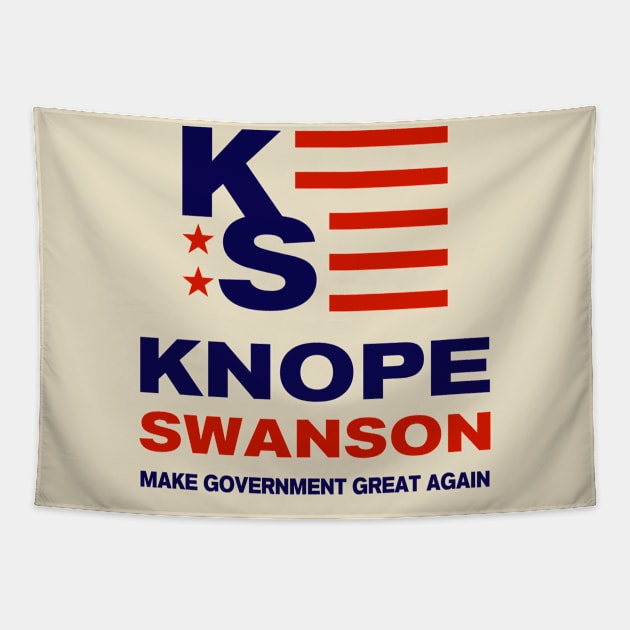 Knope Swanson 2024 Make Government Great Again Tapestry by Electrovista