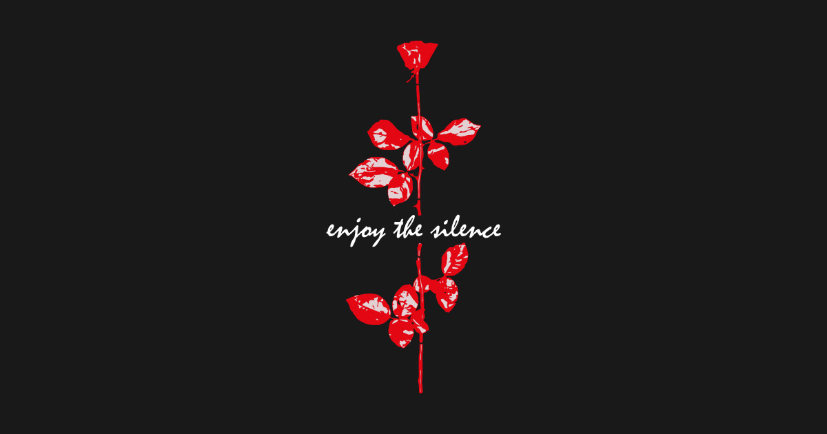 Enjoy The Silence - Red - Enjoy The Silence - T-Shirt | TeePublic