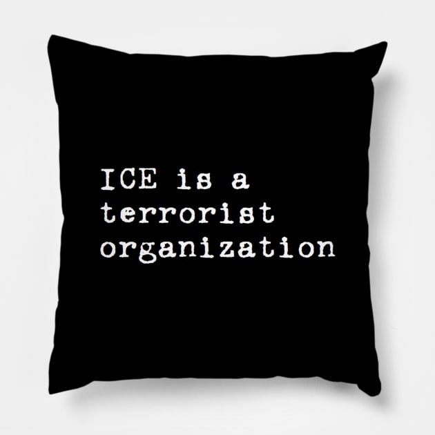 ice is a terrorist organization Pillow by clbphotography33