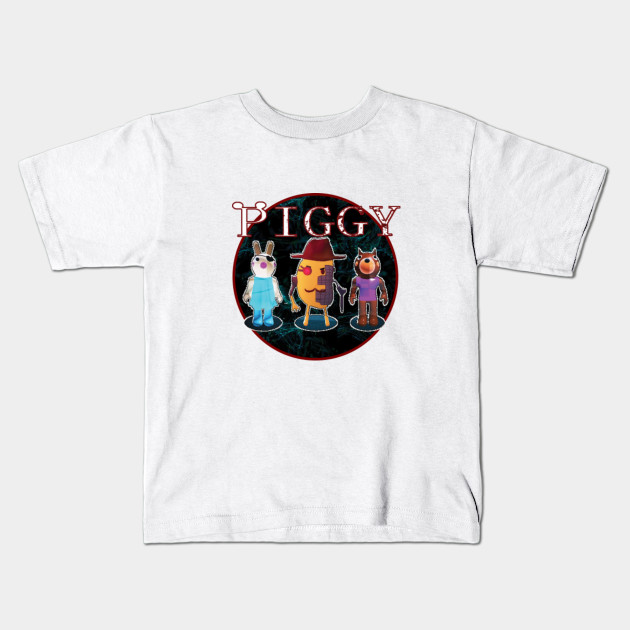 Piggy Roblox Roblox Game Roblox Characters Roblox Piggy Kids T Shirt Teepublic - roblox gaming character shirt