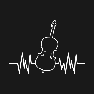 Cello Heartbeat Cellist Gift Idea Cello Player T-Shirt