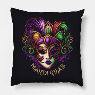 Mardi Gras Mask Pillow