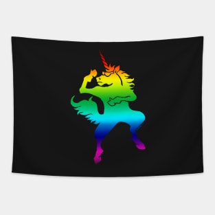 Cool dancing unicorn Tapestry