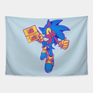 Sonic Playing Game Tapestry