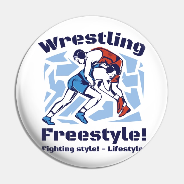 Freestyle wrestling sport Pin by MARCHY