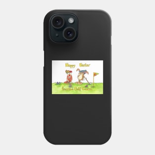 Easter Golf funny greeting card Phone Case