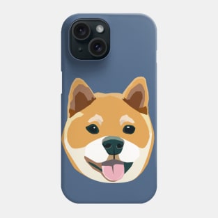 Shiba Inu Happy Dog Illustration Phone Case