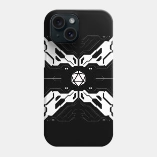 Futuristic Mech Polyhedral D20 Dice Breastplate Phone Case