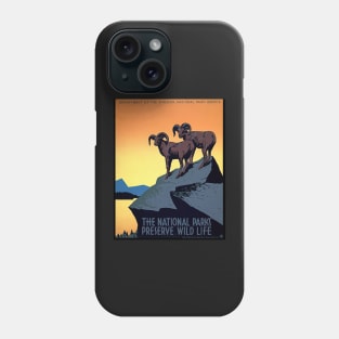 Vintage Restored WPA Poster For The National Parks Service, USA Phone Case